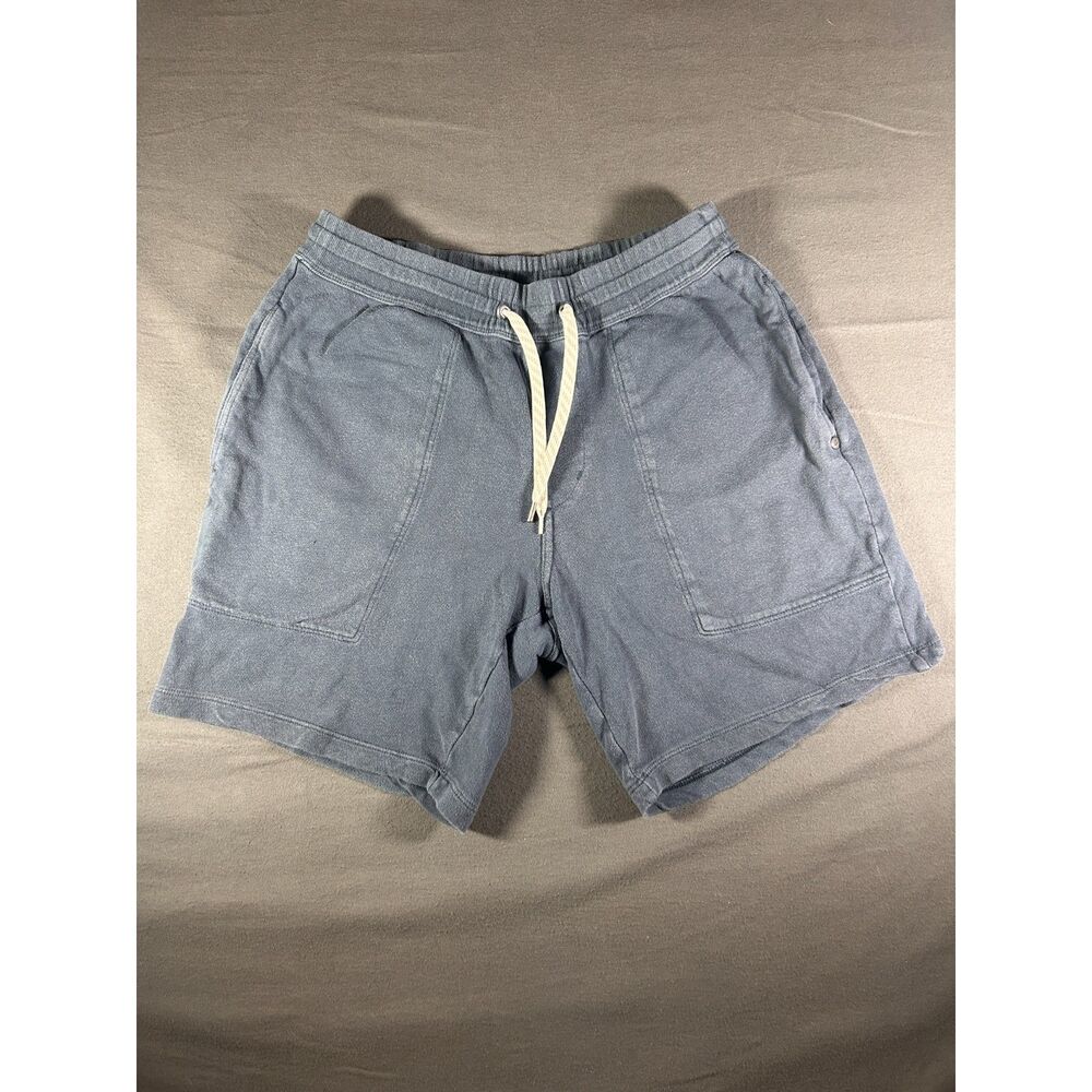Vuori Mens Small Vital Shorts Organic Cotton Sweatshorts Blue V378 Gorpcore